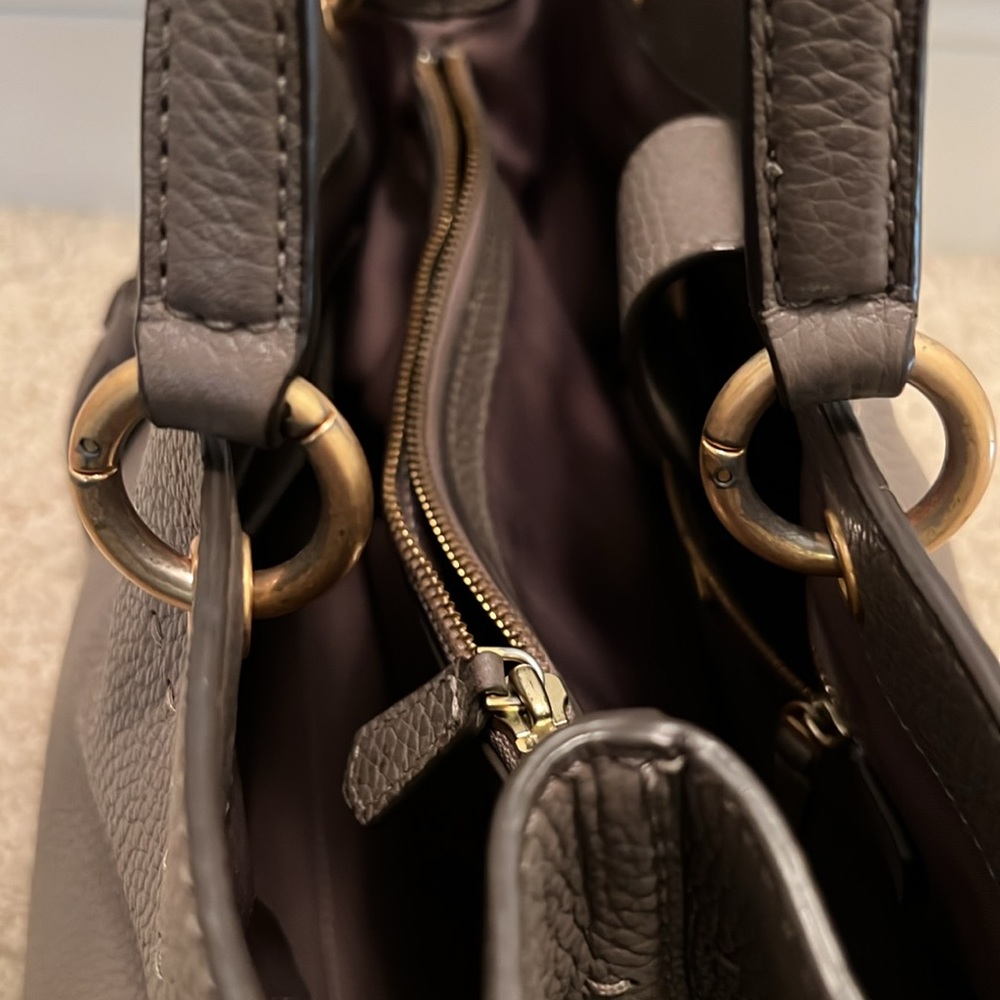 Tory Burch Mcgraw Triple Compartment Leather Bag - Picture 7 of 11